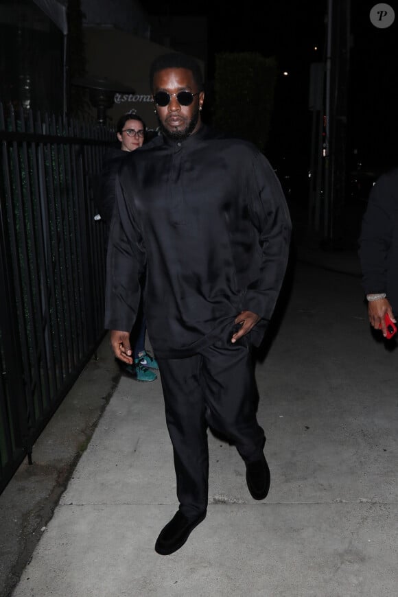 Exclusif - Sean Love Combs (puff daddy) à la sortie du restaurant "Giorgio Baldi" à Los Angeles, le 23 avril 2023.