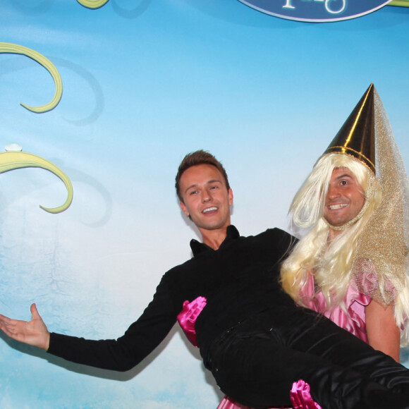 Christophe Beaugrand et Cyril Feraud assistent à la première de 'Clochette Et Le Secret Des Fees' qui s'est tenue au Gaumont Marignan à Paris, France, le 2 octobre 2012.