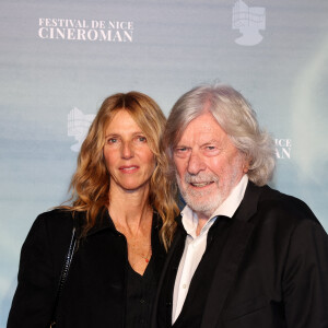 Sandrine Kiberlain et Daniel Benoin, co-fondateur du festival - Arrivées de la soirée de clôture de la 6ème édition du festival Cinéroman à Nice, France, le 5 octobre 2024. © Bebert-Jacovides/Bestimage 