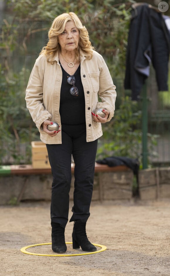 Exclusif - Nicoletta - 8ème édition du Trophée de Pétanque "Ne perdez pas la boule" dans le cadre de la Journée mondiale de la maladie d'Alzheimer au boulodrome Saint-James au Bois de Boulogne à Paris le 19 septembre 2024. © Pierre Perusseau/Bestimage