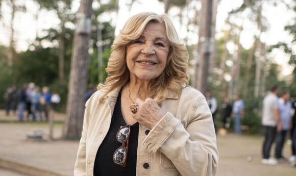 Exclusif - Nicoletta - 8ème édition du Trophée de Pétanque "Ne perdez pas la boule" dans le cadre de la Journée mondiale de la maladie d'Alzheimer au boulodrome Saint-James au Bois de Boulogne à Paris le 19 septembre 2024. © Pierre Perusseau/Bestimage