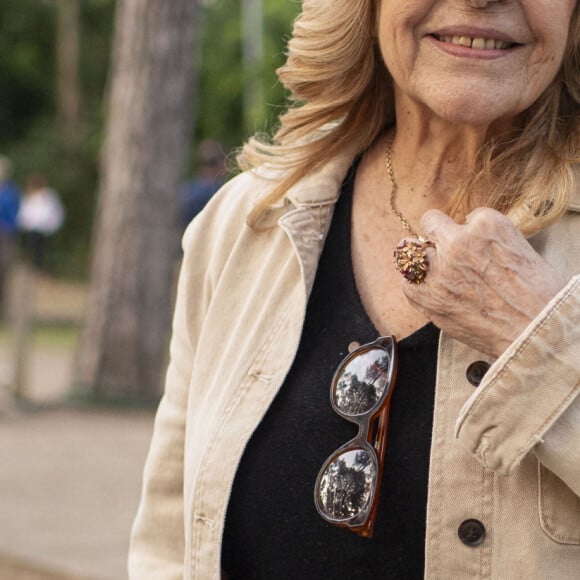 Exclusif - Nicoletta - 8ème édition du Trophée de Pétanque "Ne perdez pas la boule" dans le cadre de la Journée mondiale de la maladie d'Alzheimer au boulodrome Saint-James au Bois de Boulogne à Paris le 19 septembre 2024. © Pierre Perusseau/Bestimage