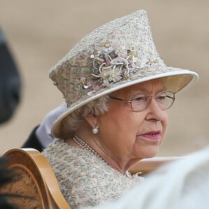 La reine Elisabeth II d'Angleterre - La parade Trooping the Colour 2019, célébrant le 93ème anniversaire de la reine Elisabeth II, au palais de Buckingham, Londres, le 8 juin 2019. 