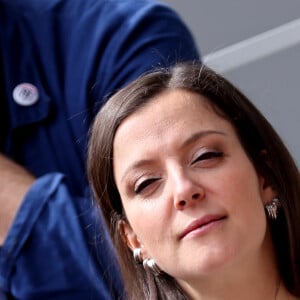 Camille Lellouche - Les célébrités dans les tribunes des Internationaux de France de tennis de Roland Garros 2024 à Paris. Le 5 juin 2024. © Jacovides-Moreau/Bestimage