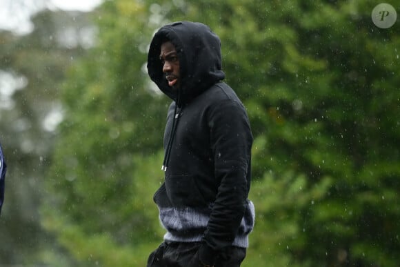 Youssouf Fofana (France) - Arrivées des joueurs de l'équipe de France de football au centre de formation et centre National du Football de Clairefontaine-en-Yvelines, France, le 7 octobre 2024. © Federico Pestellini/Panoramic/bestimage