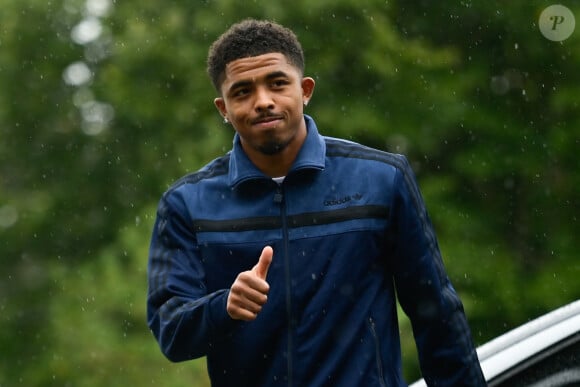 Wesley Fofana (France) - Arrivées des joueurs de l'équipe de France de football au centre de formation et centre National du Football de Clairefontaine-en-Yvelines, France, le 7 octobre 2024. © Federico Pestellini/Panoramic/bestimage