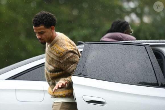 Warren Zaire Emery - Arrivées des joueurs de l'équipe de France de football au centre de formation et centre National du Football de Clairefontaine-en-Yvelines, France, le 7 octobre 2024. © Federico Pestellini/Panoramic/bestimage