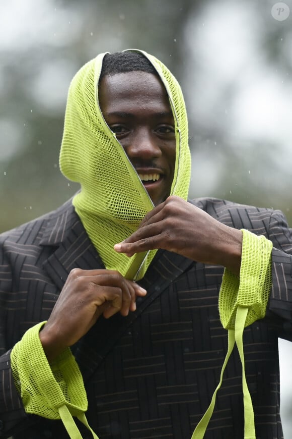 Ibrahima Konaté (France) - Arrivées des joueurs de l'équipe de France de football au centre de formation et centre National du Football de Clairefontaine-en-Yvelines, France, le 7 octobre 2024. © Federico Pestellini/Panoramic/bestimage