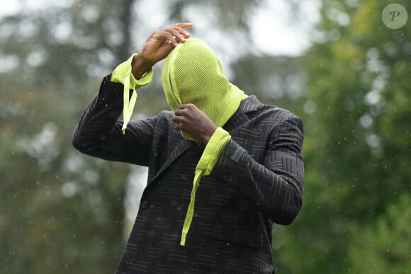 Ibrahima Konaté (France) - Arrivées des joueurs de l'équipe de France de football au centre de formation et centre National du Football de Clairefontaine-en-Yvelines, France, le 7 octobre 2024. © Federico Pestellini/Panoramic/bestimage