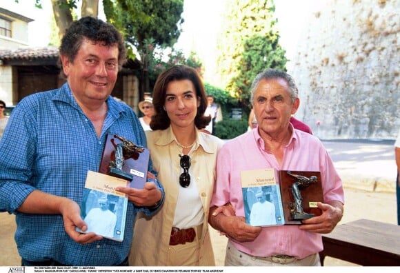 Inauguration par Carole Amiel de l'exposition Yves Montand à Saint-Paul de Vence.