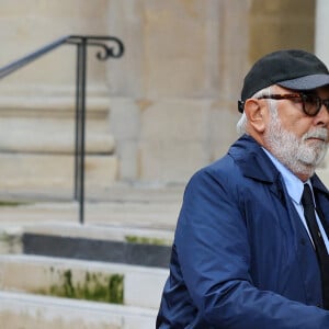 Gérard Jugnot - Obsèques de Michel Blanc en l'église Saint-Eustache à Paris, le 10 octobre 2024. © Moreau / Jacovides / Bestimage 