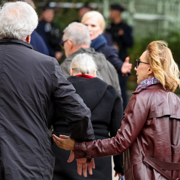 Marie-Anne Chazel - Obsèques de Michel Blanc en l'église Saint-Eustache à Paris, le 10 octobre 2024. © Moreau / Jacovides / Bestimage 