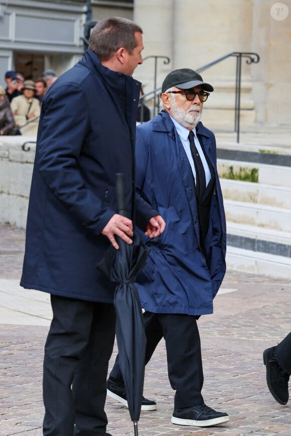 Gérard Jugnot - Obsèques de Michel Blanc en l'église Saint-Eustache à Paris, le 10 octobre 2024. © Moreau / Jacovides / Bestimage 