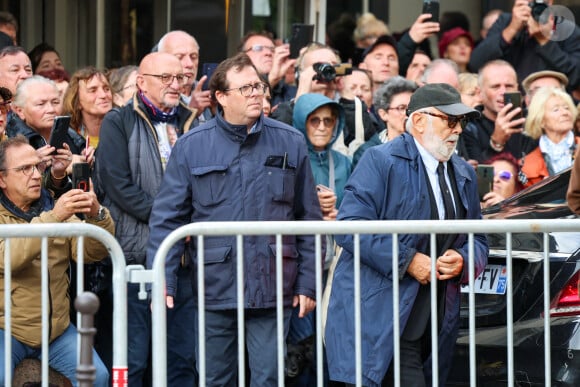 Gérard Jugnot - Obsèques de Michel Blanc en l'église Saint-Eustache à Paris, le 10 octobre 2024. © Moreau / Jacovides / Bestimage 