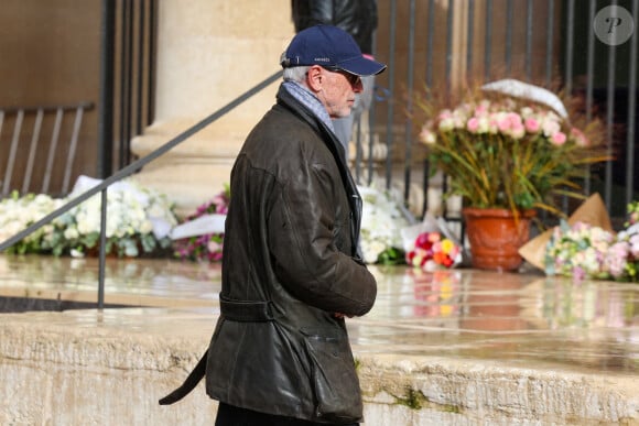 Thierry Lhermitte - Obsèques de Michel Blanc en l'église Saint-Eustache à Paris, le 10 octobre 2024. © Moreau / Jacovides / Bestimage 