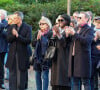 Mais un fan s'est fait remarquer également
Ramatoulaye Diop, la compagne du défunt, Jean-Paul Rouve, Jean-Michel Ribes - Sortie des Obsèques de Michel Blanc en l'église Saint-Eustache à Paris, le 10 octobre 2024. © Moreau / Jacovides / Bestimage 