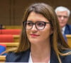 Une richesse qu'elle doit notamment à son revirement médiatique, puisqu'elle a rejoint l'émission Estelle Midi sur RMC en septembre
La secrétaire d'État à l'économie sociale et à la vie associative Marlène Schiappa lors de l'audition par une commission du Sénat français de la secrétaire d'État à l'économie sociale et à la vie associative Marlène Schiappa, soupçonnée de favoritisme dans l'attribution du " Fonds Marianne " de lutte contre l'extrémisme, à Paris, France, le 14 juin 2023. Photo par Florian Poitout/ABACAPRESS.COM