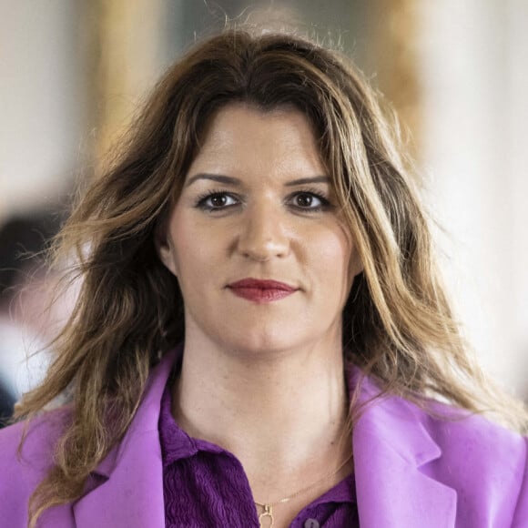 Marlene Schiappa lors d'une table ronde à la 6e édition du Sommet " Choose France " au Château de Versailles, près de Paris, le 15 mai 2023. Photo par Eliot Blondet/ABACAPRESS.COM