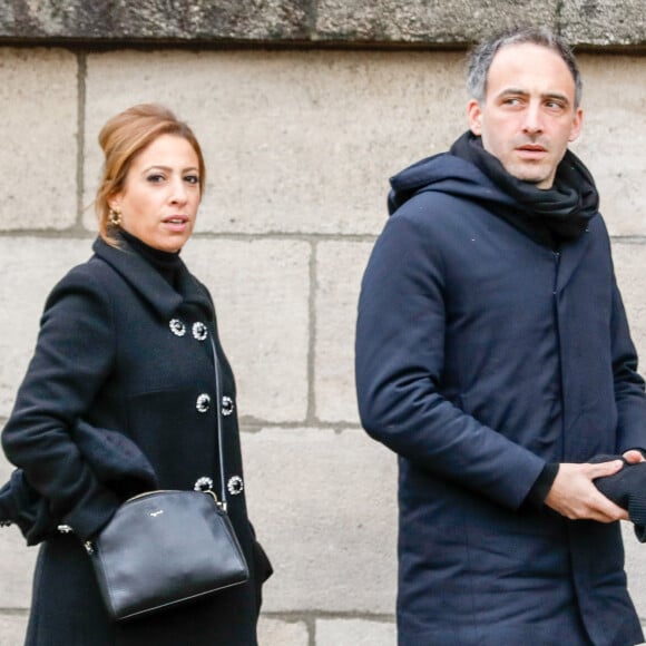 Joyeux anniversaire Raphaël Glucksmann !
Léa Salamé et son compagnon Raphaël Glucksmann - Obsèques de Sébastien Demorand à la Coupole du crématorium du cimetière du Père-Lachaise à Paris, France.