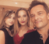 David Hallyday entouré de ses filles Ilona et Emma