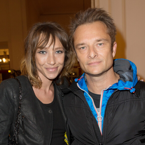 Exclusif - Laura Smet et David Hallyday - People au Theatre de Paris pour les 70 ans de Johnny Hallyday. Le 15 juin 2013