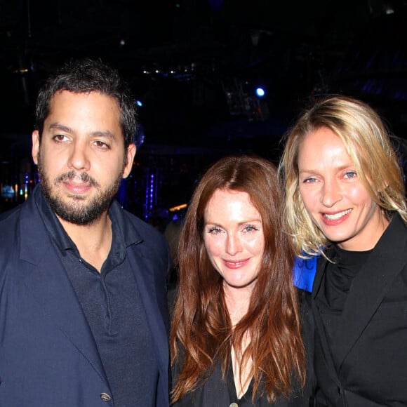 David Blaine, Julianne Moore, Uma Thurman assistent à la soirée de lancement de la saison 5 de 'ICONOCLASTS' de Sundance Channel à Lavo à New York City, NY, USA le 21 septembre 2010. Photo par Marion Curtis/Startraks/ABACAPRESS.COM