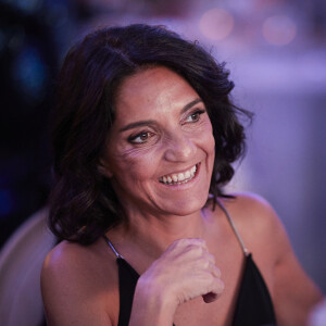 Exclusif - Florence Foresti ( elle a reçu le Global Gift Humanitarian Award en reconnaissance de son engagement exemplaire et de ses actions en faveur des femmes et enfants victimes de violences familiales) - 12ème édition de la soirée Global Gift Gala à l'hôtel Four Seasons George V à Paris le 5 octobre 2024. © Cyril Moreau / Bestimage 