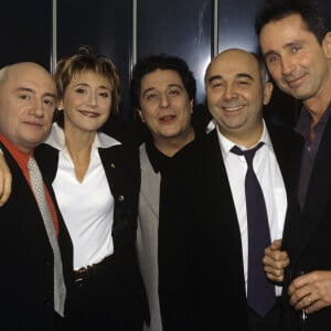 Un membre du Splendid était absent 
Archives - En France, à Paris, dans les coulisses, Michel BLANC, Marie-Anne CHAZEL, Christian CLAVIER, Gérard JUGNOT et Thierry LHERMITTE le 15 décembre 1997