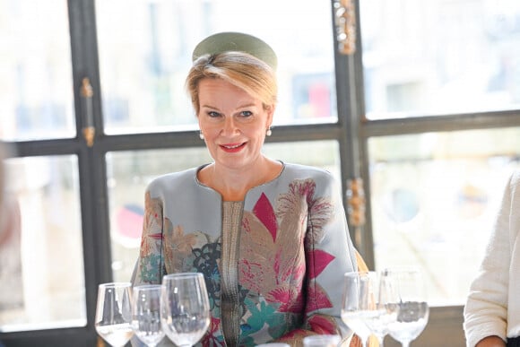 Le roi Philippe de Belgique et la reine Mathilde finissent leur visite d'état en France par un passage à Lille le 16 octobre 2024. © Frédéric Andrieu / Bestimage 