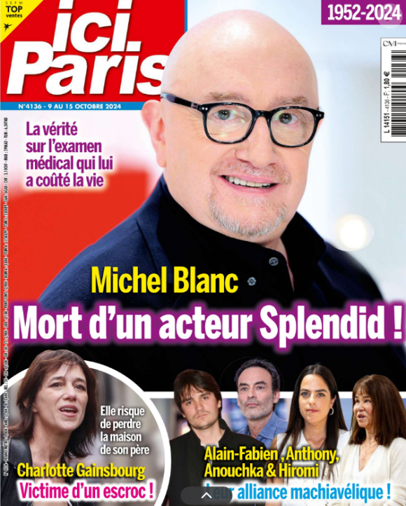 Couverture d'"Ici Paris" du 9 octobre 2024