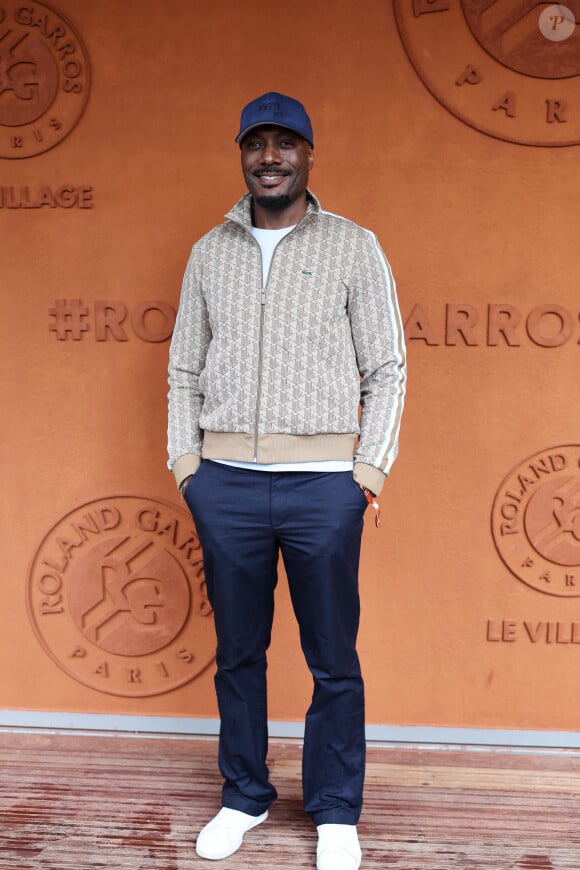 Harry Roselmack - Les célébrités au village lors des Internationaux de France de tennis de Roland Garros 2024 à Paris. Le 29 mai 2024. © Jacovides-Moreau / Bestimage