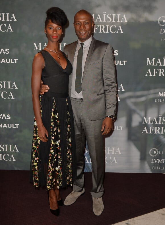 Exclusif - Harry Roselmack et sa femme Chrislaine - Soirée des 15 ans de l'association "Maïsha Africa" de Sonia Rolland au Pavillon Cambon à Paris le 19 septembre 2016.  © Veeren-Moreau/Bestimage