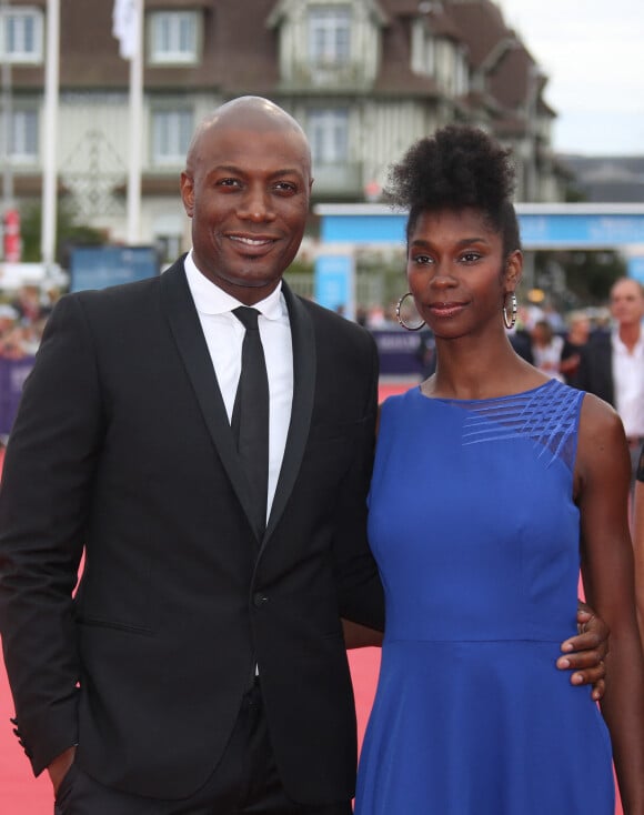 Harry Roselmack et sa femme Chrislaine - Ouverture du 42ème Festival du cinéma Américain de Deauville le 2 septembre 2016. © Denis Guignebourg/Bestimage 