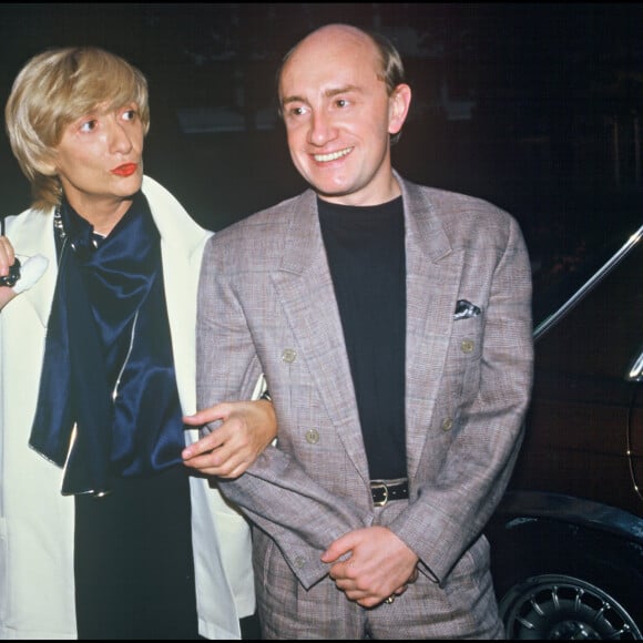Françoise Sagan et Michel Blanc en 1986