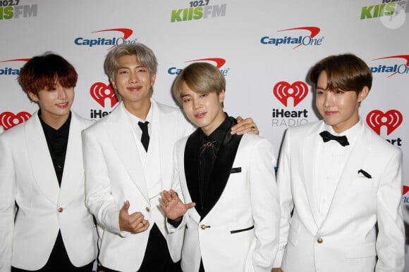 BTS - Jin, Suga, J-Hope, RM, Jimin, V and Jungkook lors de la soirée 'KIIS FM's iHeartRadio Jingle Ball 2019' au Forum à Inglewood en Californie, le 6 décembre 2019.