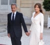 Carla Bruni a souhaité l'anniversaire à sa fille Giulia via une émouvante publication postée sur Instagram.
Nicolas Sarkozy et sa femme Carla Bruni-Sarkozy (robe Ralph Lauren) - Dîner d'état en l'honneur du président des Etats-Unis et sa femme au palais de l'Elysée à Paris, à l'occasion de leur visite officielle en France.