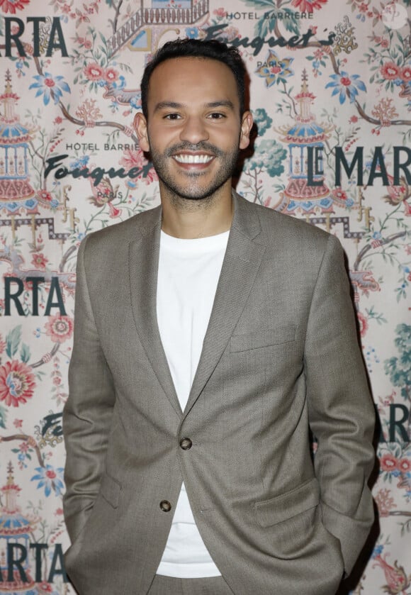 Exclusif - Mohamed Bouhafsi - Soirée d'inauguration du boudoir de nuit & bar à cocktails "Le Marta Paris" sur le rooftop de l'Hôtel Fouquet's Paris le 30 novembre 2023. © Marc Ausset-Lacroix - Rachid Bellak/Bestimage 