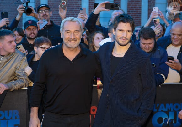 Gilles Lellouche, François Civil - Avant-première du film "L'amour Ouf" au Kinepolis de Lomme près de Lille le 13 octobre 2024. © Stéphane Vansteenkiste/Bestimage 