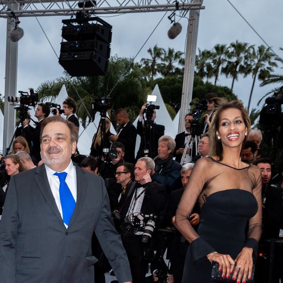 Didier Bourdon et sa femme Marie-Sandra - Montée des marches du film "Douleur et Gloire" lors du 72ème Festival International du Film de Cannes. Le 17 mai 2019 © Borde / Bestimage 