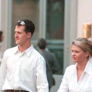 Michael Schumacher avec sa femme Corinna Schumacher et leur fille Gina.