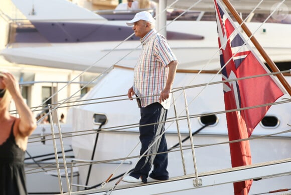 Mohamed Al-Fayed en vacances à St-Tropez, le 12 août 2012.