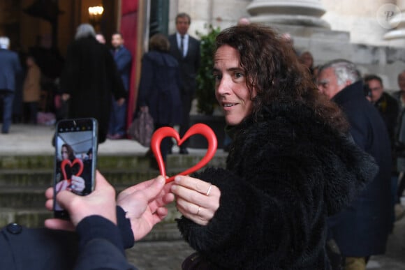 Pour "Paris Match"
Mazarine Pingeot aux obsèques de l'ancien ministre de la Culture Frédéric Mitterrand en l'Eglise Saint-Thomas d'Aquin à Paris le 26 mars 2024.