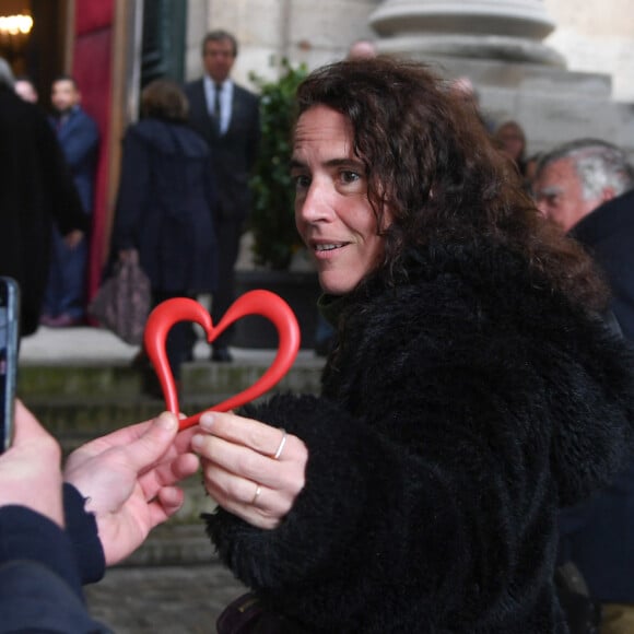 Pour "Paris Match"
Mazarine Pingeot aux obsèques de l'ancien ministre de la Culture Frédéric Mitterrand en l'Eglise Saint-Thomas d'Aquin à Paris le 26 mars 2024.