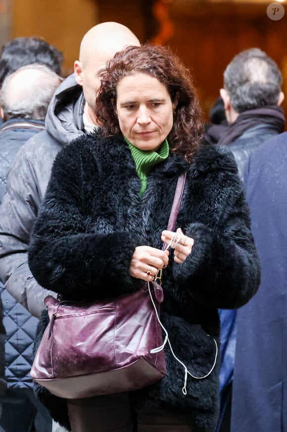 Intitulé "11, quai Branly"
Mazarine Pingeot - Sorties des obsèques de l'ancien ministre de la Culture Frédéric Mitterrand en l'Église Saint-Thomas d'Aquin à Paris. Le 26 mars 2024 © Moreau-Jacovides / Bestimage 