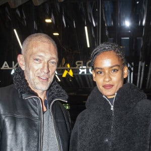 Vincent Cassel et sa compagne Narah Baptista - Célébrités assistent aux combats de MMA, Professional Fighters League Europe (PFL) à l'accord Arena de Bercy à Paris le 7 mars 2024. © Pierre Perusseau/Bestimage 