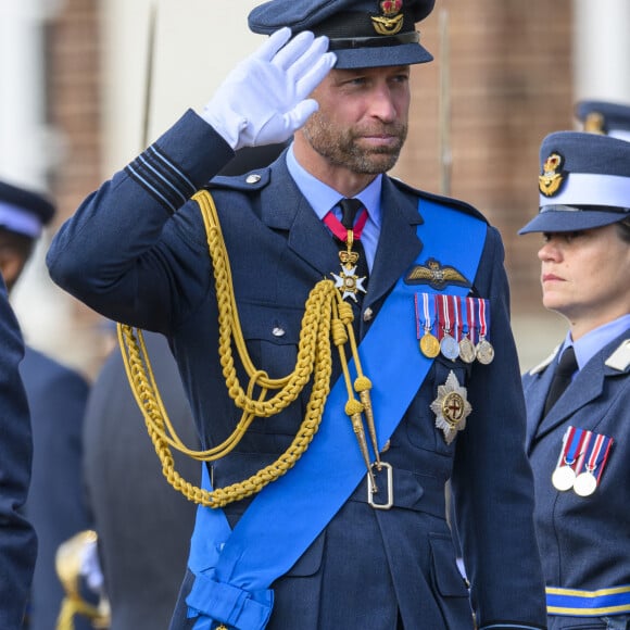 Le prince William, prince de Galles, assiste au défilé du souverain au nom de sa majesté le roi d'Angleterre au Royal Air Force College de Cranwell, Royaume Uni, le 12 septembre 2024. © Cover Images via ZUMA Press/Bestimage 