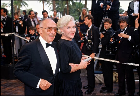 Loulou Gasté et Line Renaud au Festival de Cannes en 1990.