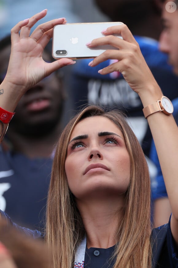 Charlotte Pirroni (compagne de Florian Thauvin) dans les tribunes lors du match de coupe du monde opposant la France au Danemark au stade Loujniki à Moscou, Russia, le 26 juin 2018. Le match s'est terminé par un match nul 0-0. © Cyril Moreau/Bestimage 