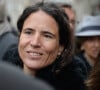 Mazarine Pingeot à la sortie des obsèques de André Rousselet en la Basilique Sainte-Clotilde de Paris le 2 juin 2016.