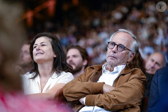 Fabrice Luchini et sa compagne Emmanuelle Garassino lors de la cérémonie d’ouverture de la 15ème édition du Festival du film Lumière à Lyon, du 15 au 22 octobre 2023. Le festival rend, cette année, hommage à W.Wenders, cinéaste allemand qui recevra le lauréat d’honneur pour son oeuvre. Lyon le 14 octobre 2023. © Sandrine Thesillat / Panoramic / Bestimage